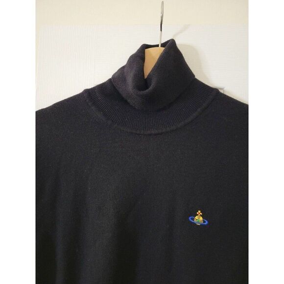 Vintage Vivienne Westwood Wool Turtleneck Sweater Black - Picture 2 of 8